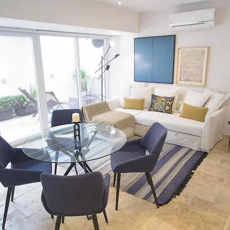 아파트 Santos Cozy With Ac And Terrace *